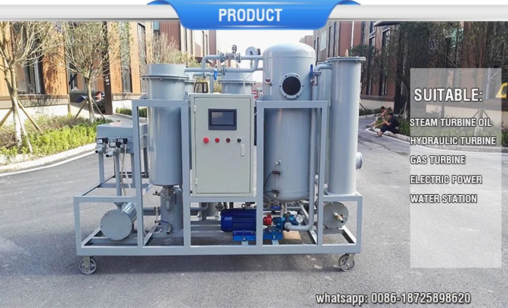 turbine oil color remover cheap machine